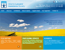 Tablet Screenshot of albertalawyersassist.ca